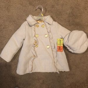 Toddlers jacket with cute hat to match😍